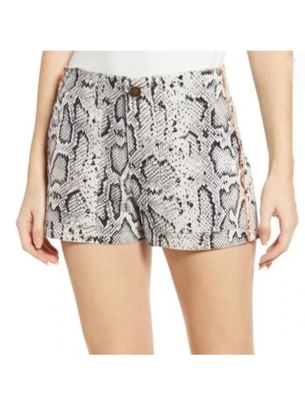 NWT Pam & Gela Snake Print Shorts Size 28